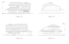 主屋立面図
