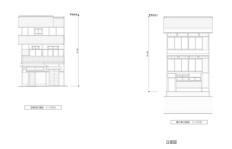 楠邸立面図