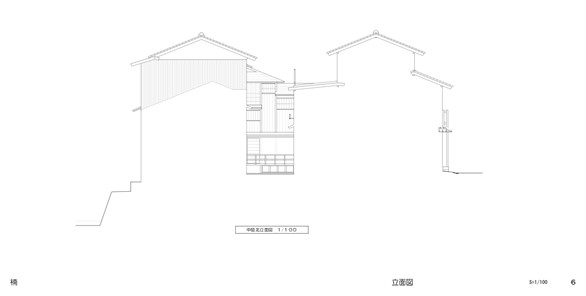 楠邸立面図