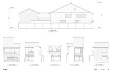 西澤邸立面図