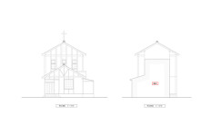 聖三一教会立面図