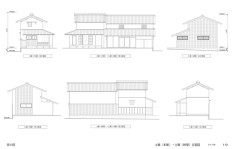 蔵.納屋立面図